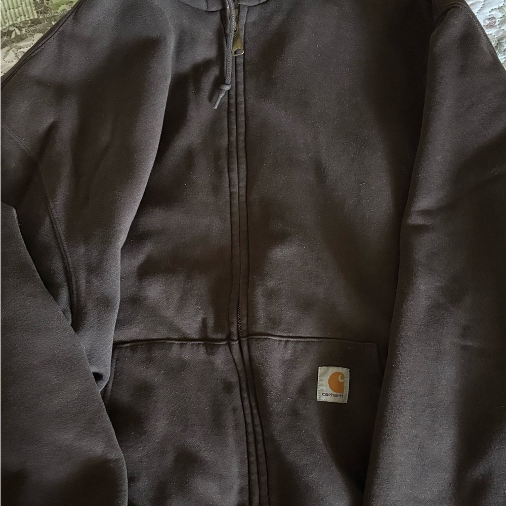 Carhartt Dark Brown Full-Zip Jacket